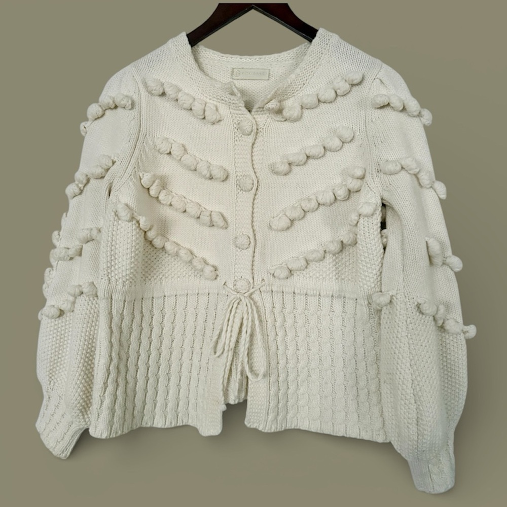 Vita Grace Cotton pom pom sweater